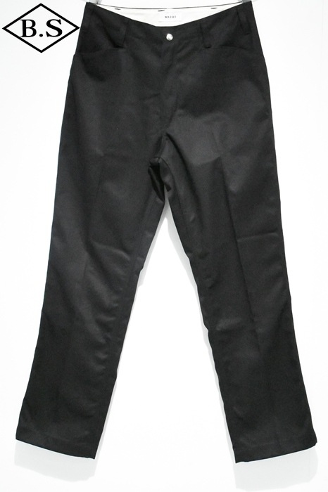 MASSES / マシス MASSES パンツ WORK PANTS BLACK [アメカジ