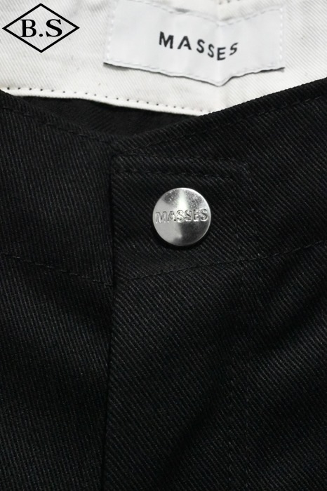 MASSES / マシス MASSES パンツ WORK PANTS BLACK [アメカジ