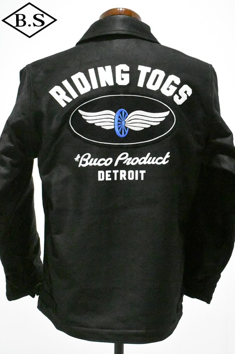 リアルマッコイズ REAL McCOYS アウター BJ25102 BUCO DECK JACKET / RIDING TOGS BLACK