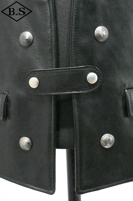 すべての商品 / マシス MASSES ベスト HORSE LEATHER VEST / BLACK