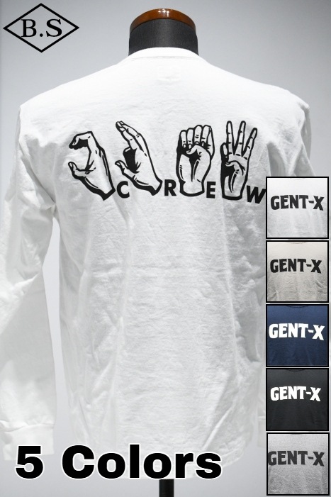 クッシュマン CUSHMAN 長袖Tシャツ 26372 SPECIAL PRINT L/S TEE(GENT-X) ONEWASH