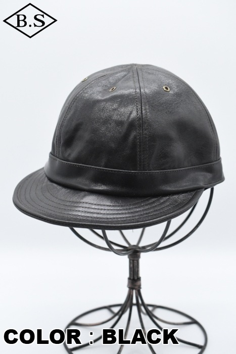 ダッパーズ　Horsehide Leather Work Cap Lサイズ すべての商品 / ダッパーズ Dapper's ワークキャップ LOT1741