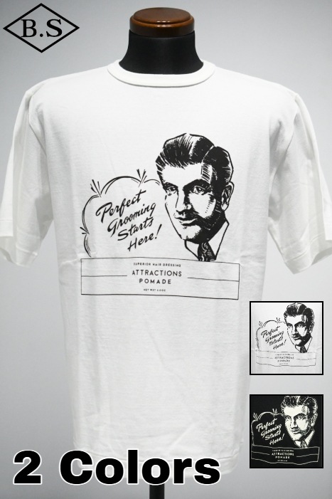アトラクションズ Attractions Tシャツ AM0008 Pomade Tee
