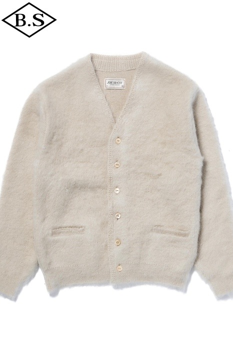 リアルマッコイズ REAL McCOYS JOE McCOY カーディガン MC19103 JM MOHAIR CARDIGAN BEIGE