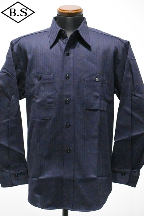 べーやん アイテム別 / ビックヤンク BIG YANK 長袖シャツ Y1944 HBT SHIRT NAVY