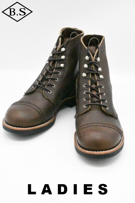 【WOMENS】レッドウィング RED WING レースアップブーツ  3365 IRON RANGER アイアンレンジャー アンバー