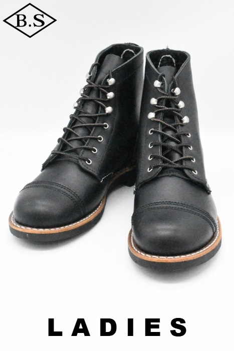 【WOMENS】レッドウィング RED WING レースアップブーツ  3366 IRON RANGER アイアンレンジャー ブラック