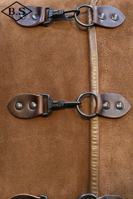 Nigel Cabourn ナイジェルケーボン ベスト ストライプ ブラウン 8049-00-90000-2.jpg