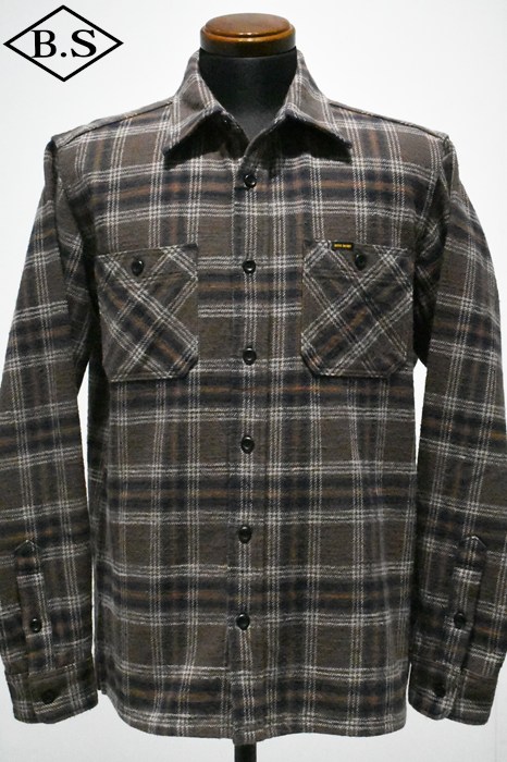 IRON HEART ストライプ 長袖シャツ Lサイズ レザージャケット / アイアンハート IRON HEART 長袖シャツ IHSH-424