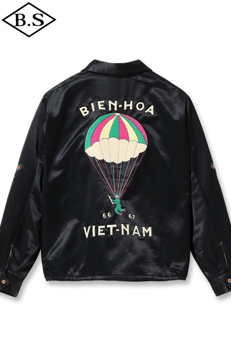 テーラー東洋 TAILOR TOYO べトジャン TT15891 Mid 1960s Style Satin Vietnam Jacket “PARACHUTE” BLACK