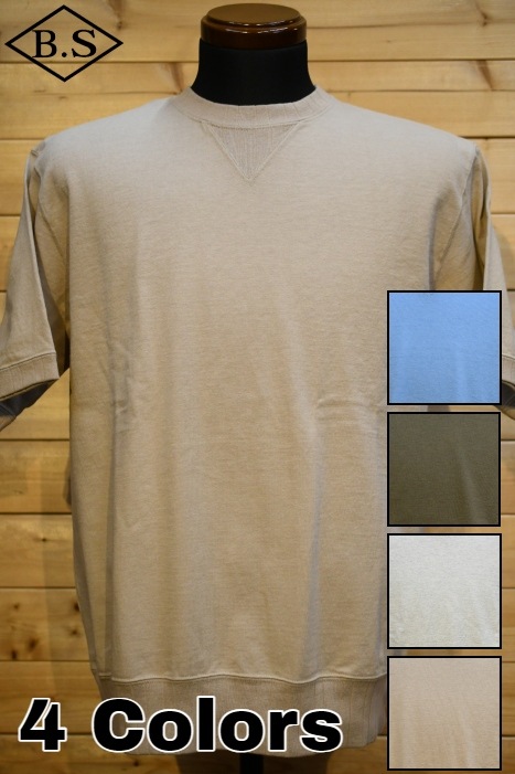 フェローズ 半袖Ｔシャツ PHERROW’S 24S-PVGT スウェット型半袖カットソー 無地 TEE