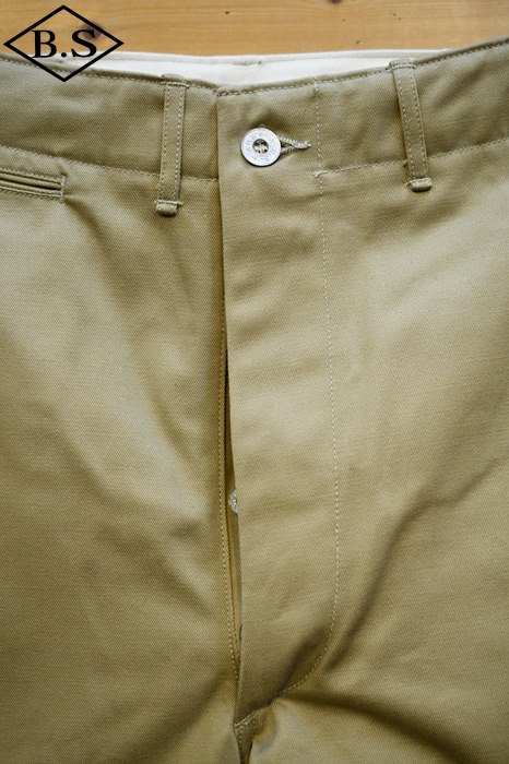 ザリアルマッコイズ Trousers, Cotton Khaki 新品未使用 リアルマッコイズ トラウザーズ