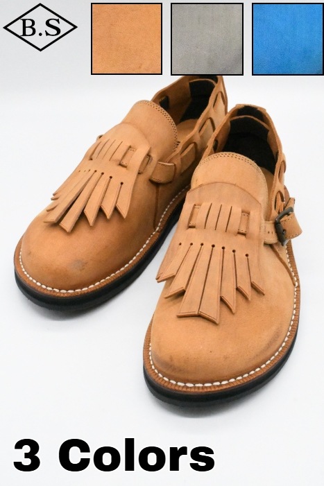 ダッパーズ Dapper's サンダル LOT1768 Hairline Finish Leather Slip-on Sandals