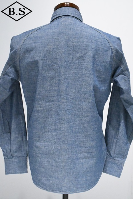 トップス DELUXEWARE 40S CHAMBRAY SHIRT DELUXEWARE 40S CHAMBRAY SHIRT DELUXEWARE 