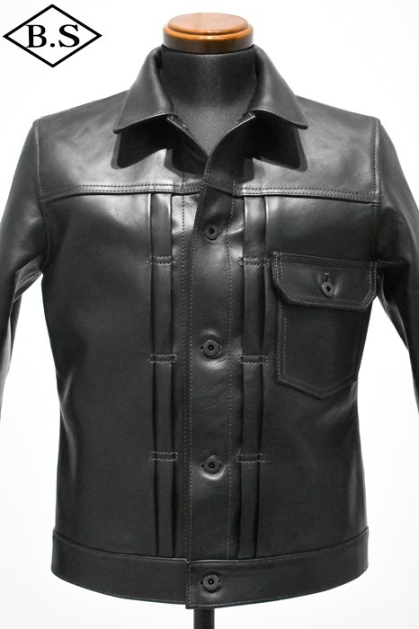 別注 ワイツーレザー Y’2 LEATHER レザージャケット EB-140 エコピグ 1st モデル BLACK