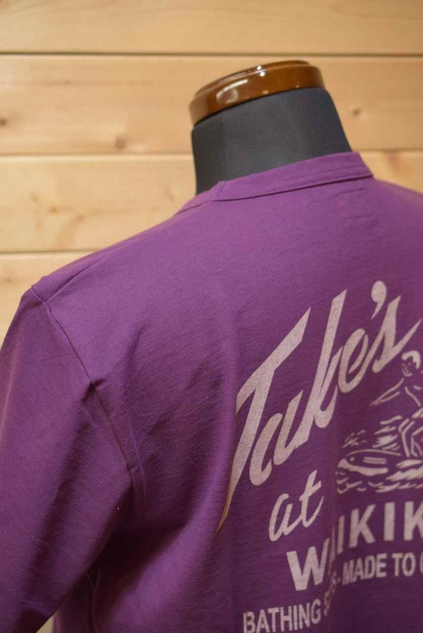 CUSHMAN / クッシュマン CUSHMAN 26608 プリントTシャツ Take’s パープル [アメカジ] [通販](バーンストーマー)