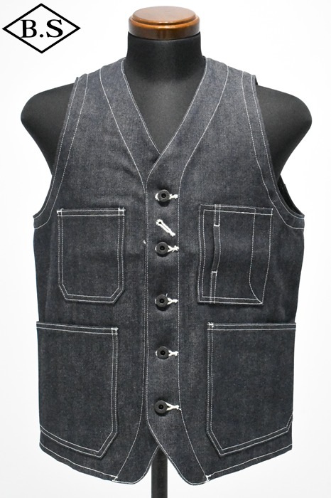 ダッパーズ Dapper’s ベスト LOT1804 Standard Work Vest With WW? Model INDIGO