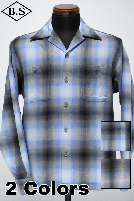 Schott / ショット schott 長袖シャツ 7826120001 OMBRE CHECK SHIRT