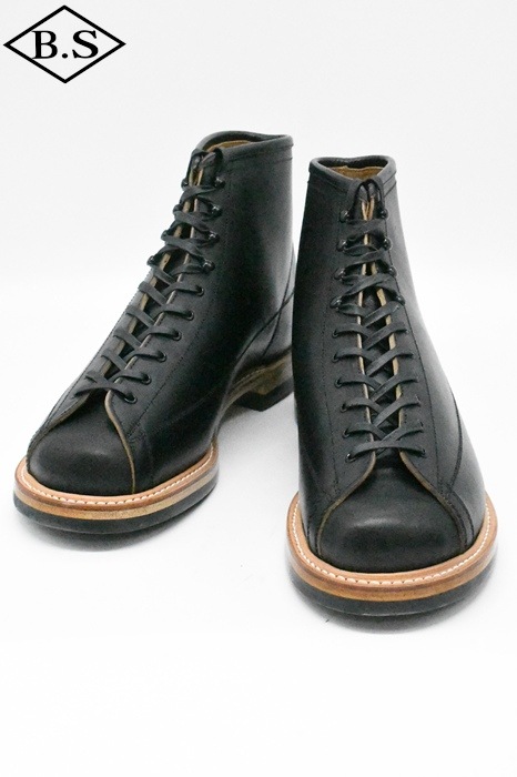 ダッパーズ Dapper's ブーツ LOT1152 Classical Lineman Boots R.BLACK（Brown Base/Horse Butt）