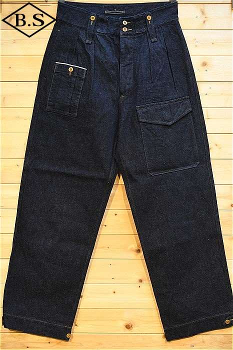 ナイジェルケーボン デニム Nigel Cabourn 80490050030 BRITISH ARMY PANT - LOOSE DENIM ブリティッシュアーミーパンツ - ルーズデニム インディゴ