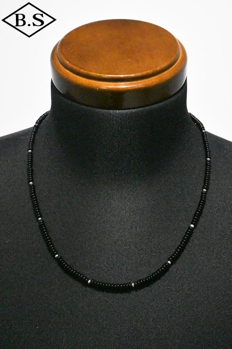 インディアンジュエリー INDIAN JEWELRY 小物 ネックレス FN50-010 ナバホパール オニキス 55cm