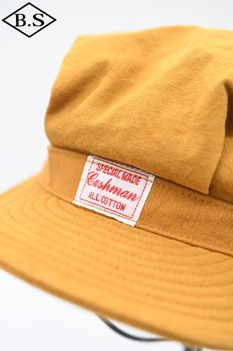 【CUSHMAN クッシュマン】 メカニック ワークキャップ Lサイズ CUSHMAN（クッシュマン） ヘリンボーンワークキャップ メンズ