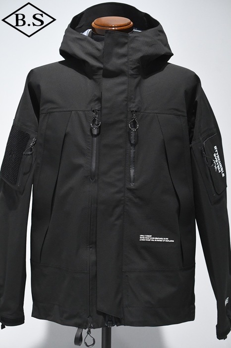 CMF ブラック アウトドアジャケット フード付き CMF - CMF OUTDOOR GARMENT - ”SNUG” EXCLUSIVE FISHING JACKET