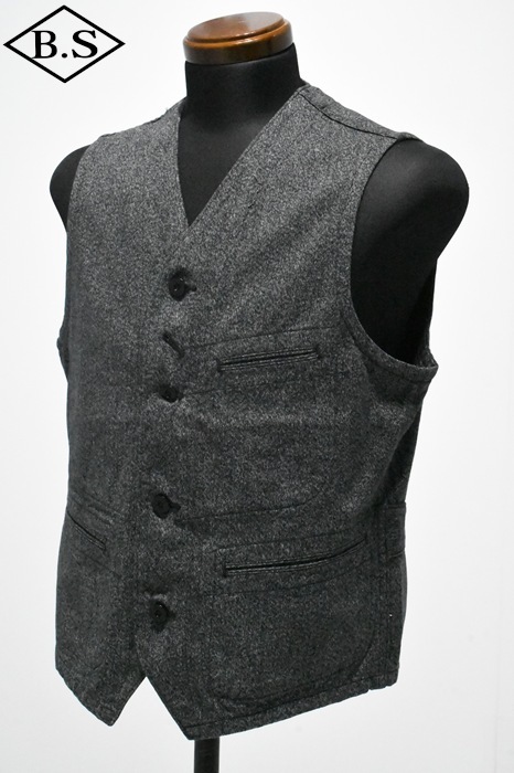 SUGAR CANE SC12795 ブラックコバートワークベスト 40サイズ