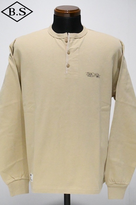 Schott / ショット schott 長袖Tシャツ 7826130003 SHAKE HAND HENLEY