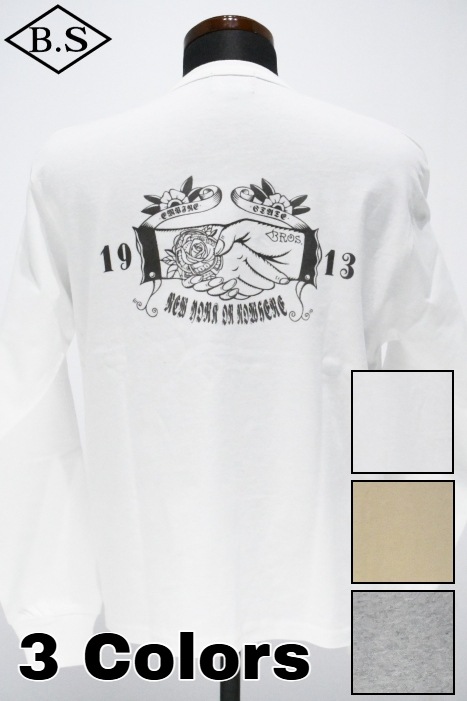 Schott / ショット schott 長袖Tシャツ 7826130003 SHAKE HAND HENLEY