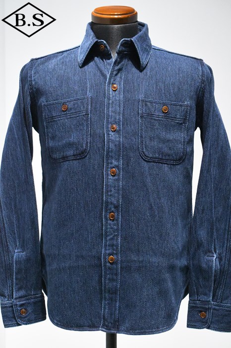 STUDIO D’ARTISAN 阿波しじら織り長袖シャツ 阿波藍 AWA-AI Studio D'Artisan 