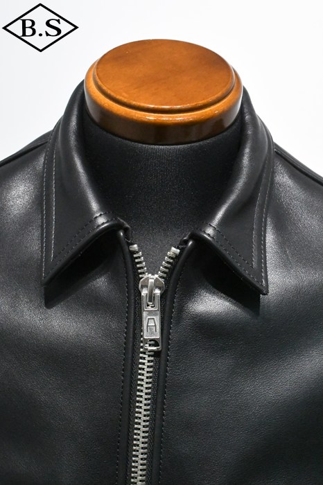 rokh ロク　エナメルムートンライダース　黒 Rick Owens(リックオウエンス) 16AW MASTODON ムートン レザー