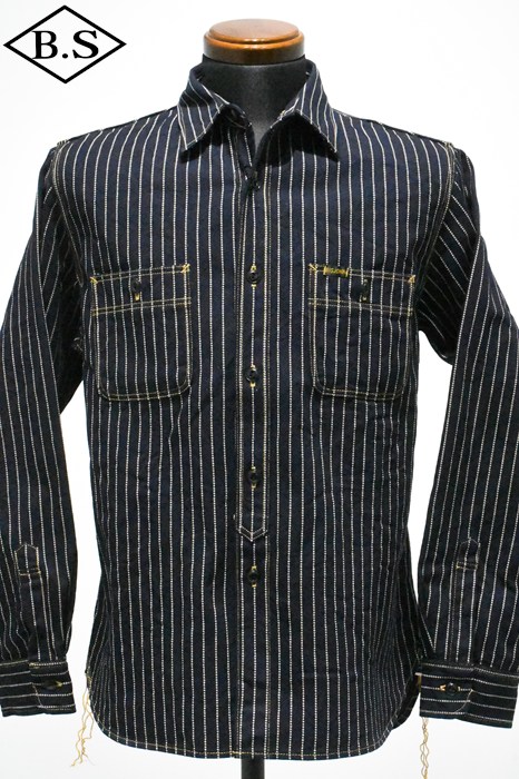 アイテム別 / ビッグジョン BIG JOHN 長袖シャツ MS005E 10oz SELVADGE