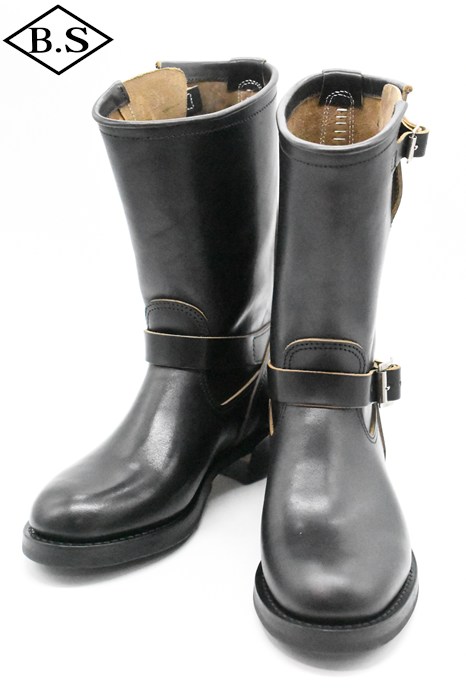 アトラクションズ Attractions ビルトバック BILTBUCK ブーツ Lot.444 NICKEL HORSEHIDE ENGINEER BOOTS BLACK
