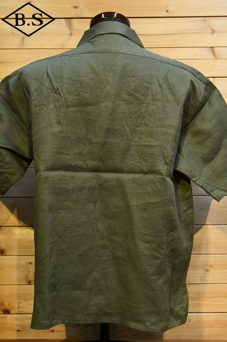 Nigel Cabourn リネン 半袖シャツ S カーキ オリーブ ギンガム 中古・古着通販】NIGEL CABOURN (ナイジェルケーボン) S/Sリネン