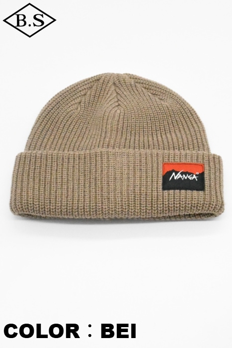 キャップ / ナンガ NANGA ニットキャップ BOX LOGO BULKY BEANIE