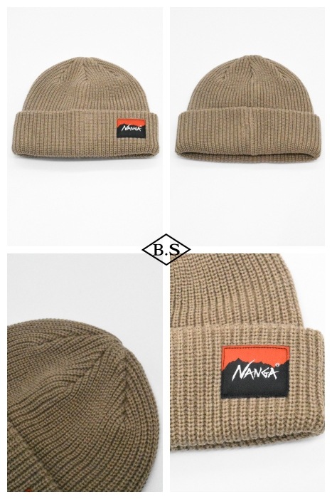 キャップ / ナンガ NANGA ニットキャップ BOX LOGO BULKY BEANIE