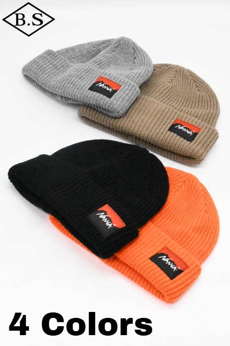キャップ / ナンガ NANGA ニットキャップ BOX LOGO BULKY BEANIE