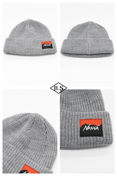 キャップ / ナンガ NANGA ニットキャップ BOX LOGO BULKY BEANIE