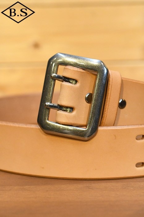レインボーカントリー ベルト RAINBOW COUNTRY RCL60001 LEATHER BELT ダブルピンベルト BEIGE