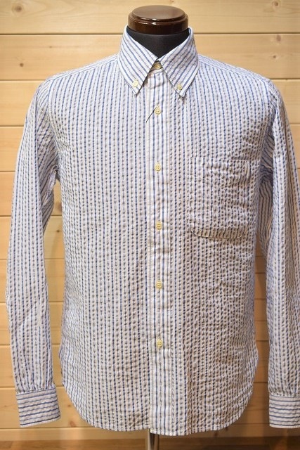 ジェラード JELADO 長袖シャツ JP51111 B.D.Shirts シアサッカー オールドブルー