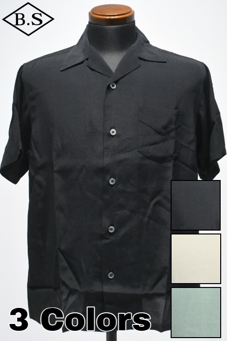 フェローズ 半袖シャツ PHERROW’S 25S-PIS2 レーヨンオープンカラーシャツ