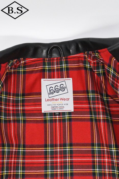 666 トリプルシックス シングルライダース LJM-17TF 36 美品 LJM-17TF タイトフィット シングル ライダースジャケット｜『666