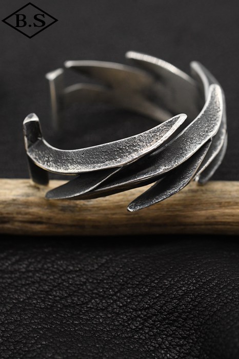 Aaron Anderson アーロンアンダーソン　トゥファ　クロスバングル インディアンジュエリー / インディアンジュエリー INDIAN JEWELRY