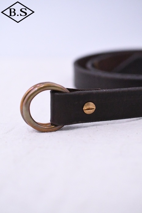 VASCO リングベルト vasco - 【ラスト1点】LEATHER RING BELT - NARROW [BLACK
