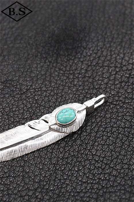 FIRST ARROW's ファーストアローズターコイズ付きハートフェザーL