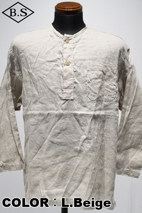 すべての商品 / クッシュマン 8分袖シャツ CUSHMAN 25492 Linen Cotton