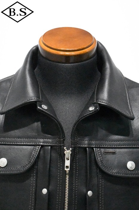 Y'2 ワイツーレザー / Y'2LEATHER LL レザーブレザー ブラック DURANTE LEATHER ITB-161 レザージャケット ジャケット・アウター