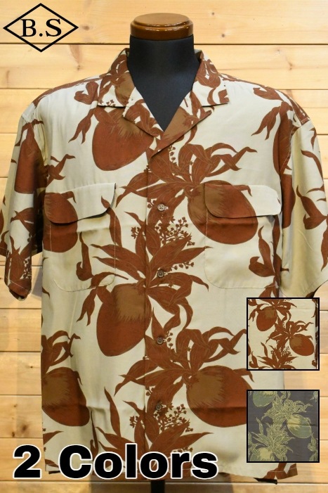 ナイジェルケーボン Nigel Cabourn 半袖シャツ 80480011004 OPEN COLLAR SHIRT 