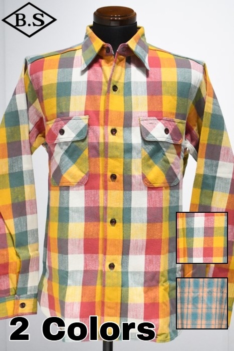 ジョングラッコー JOHN GLUCKOW ウエアハウス フランネル JG-06-2 Srorm shirts